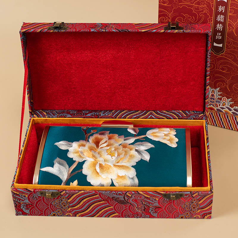 Bolso de mano con diseño de Buddha Stones, clavel, peonía, begonia, bordado, para boda, para ir de compras, bandolera