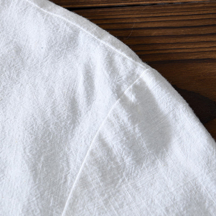 Traje chino Tang de algodón y lino con botones de rana y Buddha Stones para hombre, chaqueta y camisa con bolsillos - image 10