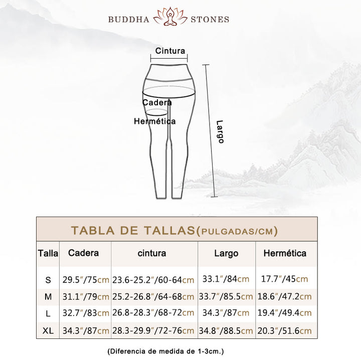 Buddha Stones Flores Hojas Pájaros Pantalones Deportes Fitness Yoga Leggings Mujer Yoga Pantalones - image 6