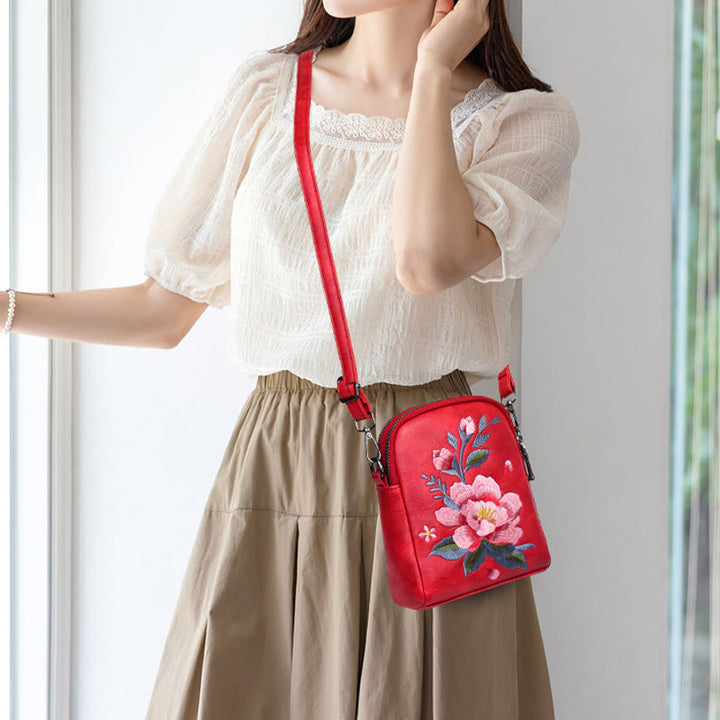 Bolso de mano con Buddha Stones y loto bordado, bolso de mano para compras, bolso de hombro, bolso cruzado