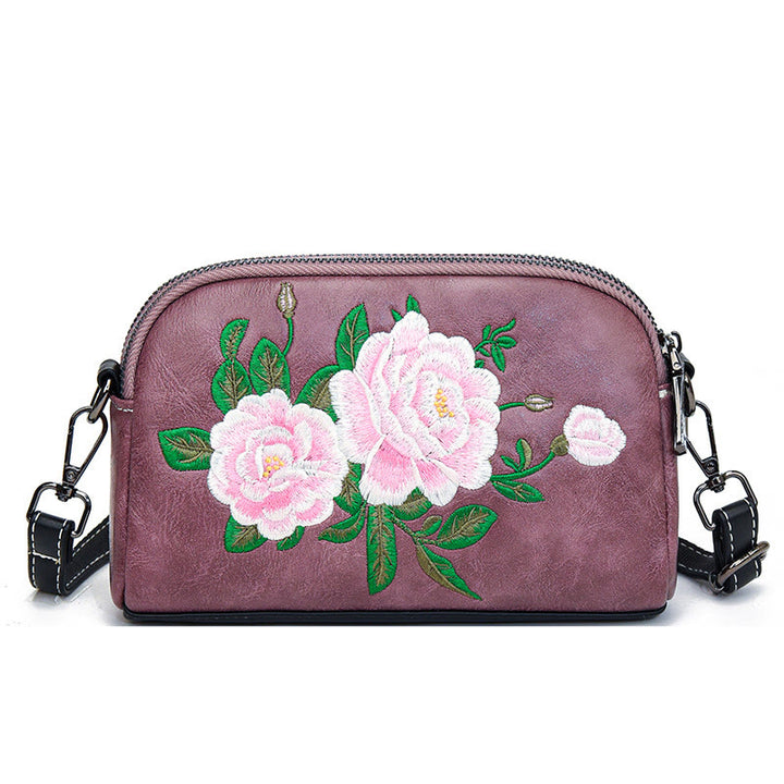 Bolso de mano con Buddha Stones, peonía, flores de granada, bolso de mano para compras, bolso de hombro, bolso cruzado