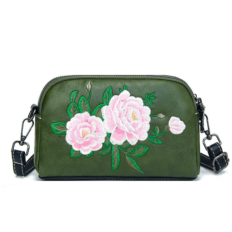 Bolso de mano con Buddha Stones, peonía, flores de granada, bolso de mano para compras, bolso de hombro, bolso cruzado