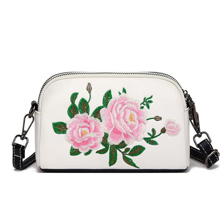 Bolso de mano con Buddha Stones, peonía, flores de granada, bolso de mano para compras, bolso de hombro, bolso cruzado