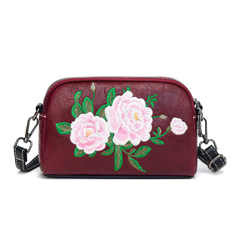 Bolso de mano con Buddha Stones, peonía, flores de granada, bolso de mano para compras, bolso de hombro, bolso cruzado