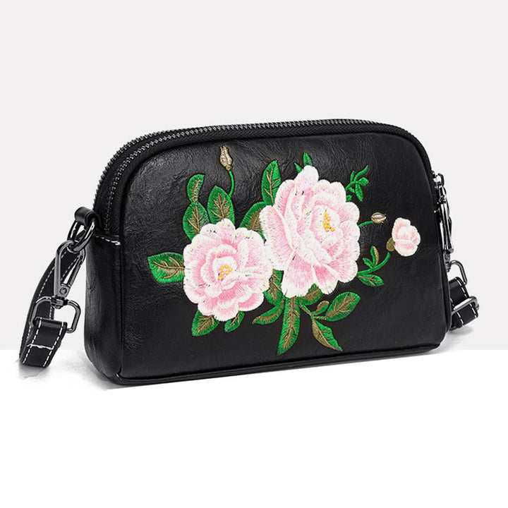 Bolso de mano con Buddha Stones, peonía, flores de granada, bolso de mano para compras, bolso de hombro, bolso cruzado