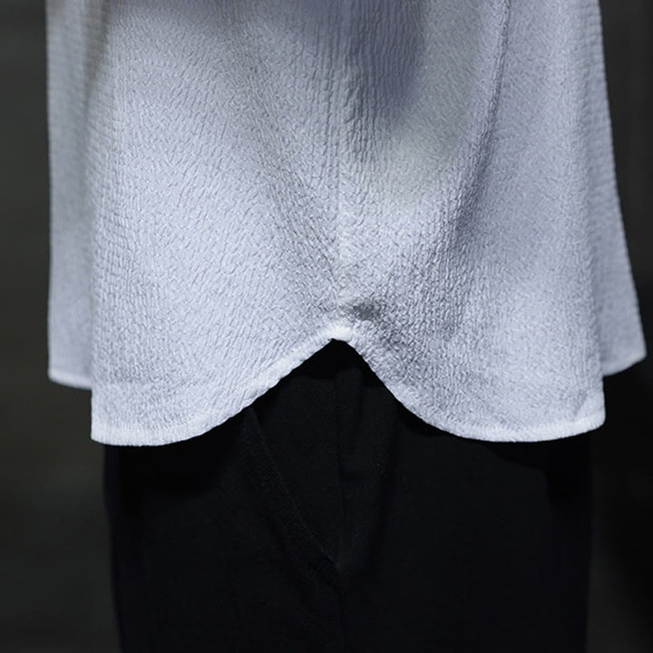 Camiseta de manga larga con cuello en V y Buddha Stones para hombre - image 10