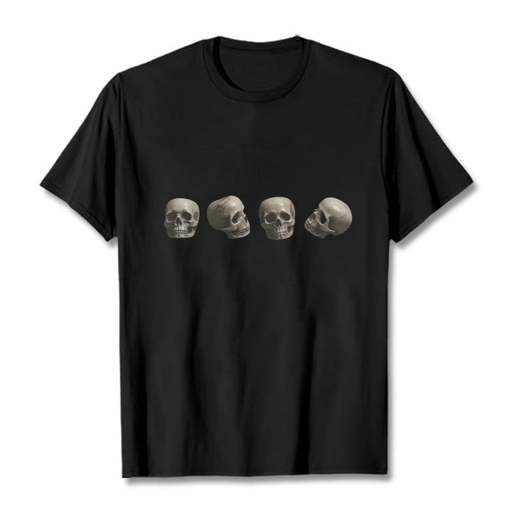 Camiseta con estampado de calaveras del bosque tibetano El Señor del Buddha Stones - Negro - 2XL - image 1