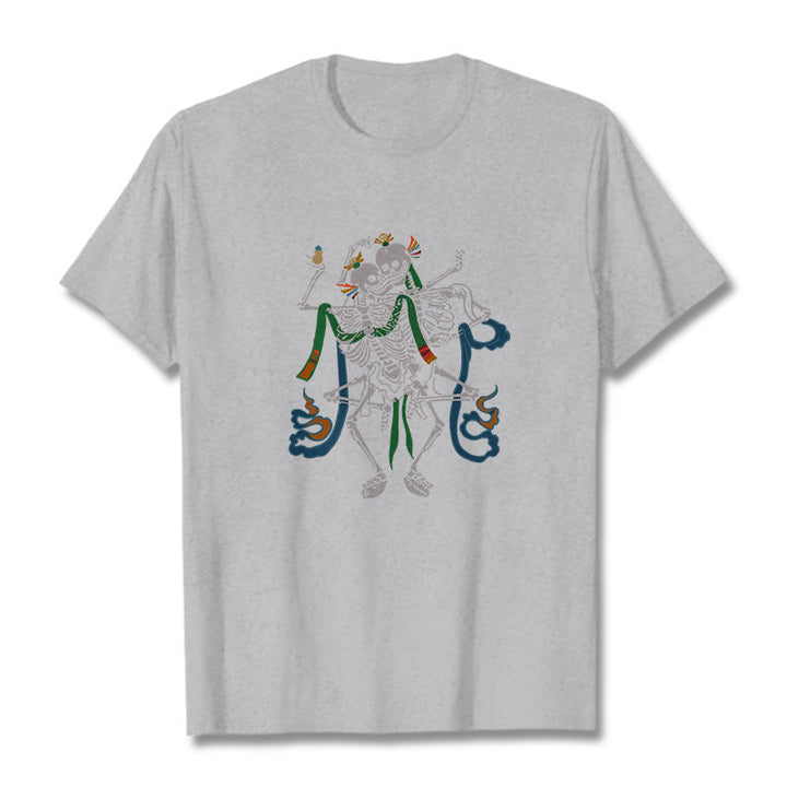 Camiseta con diseño de Buddha Stones tibetanas El Señor del Bosque Cadáver - Gris claro - 2XL - image 22