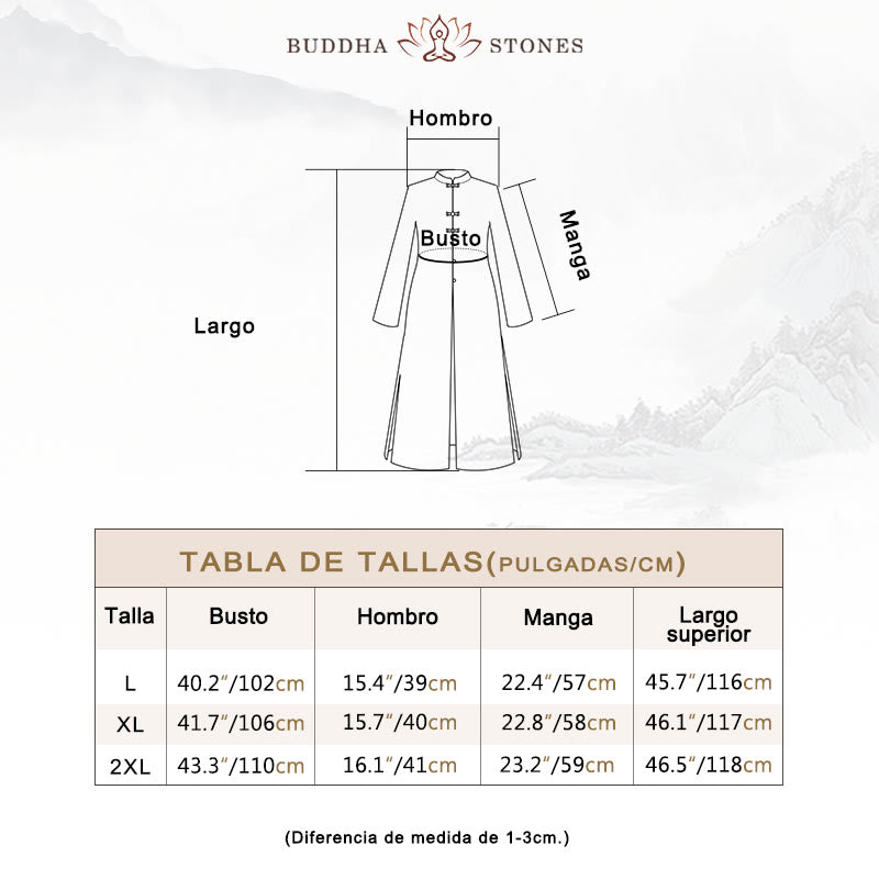 Conjunto de dos Buddha Stones de top y pantalón para mujer con diseño de botones de rana china y estilo zen tai chi, ideal para meditación. - image 5