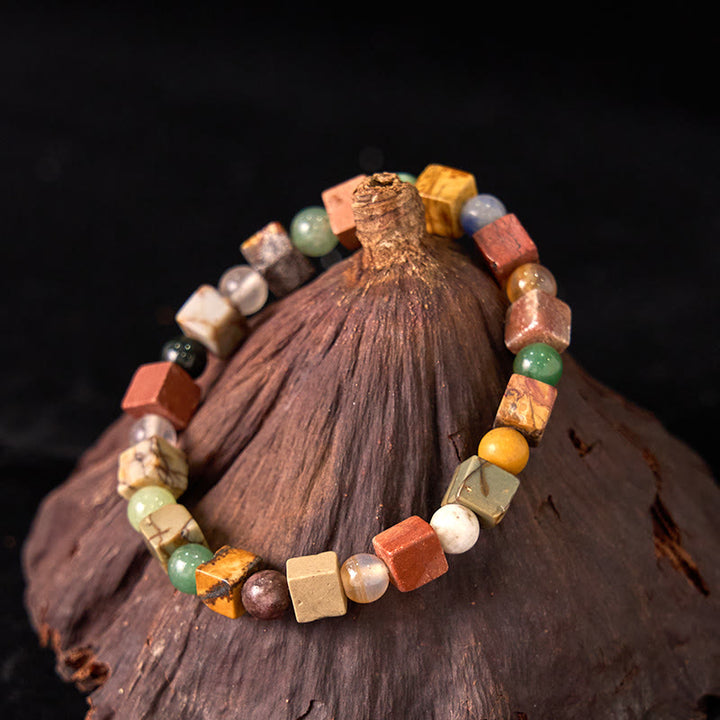 Pulsera de prosperidad de ágata roja con piedra de Shoushan y piedras de Buddha Stones