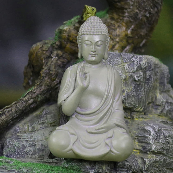 Estatua de Buddha Stones de Buda para meditación y oración, decoración de escritorio para el hogar y la compasión - image 12
