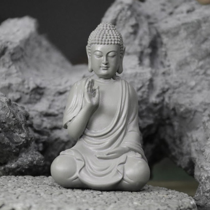 Estatua de Buddha Stones de Buda para meditación y oración, decoración de escritorio para el hogar y la compasión - image 11