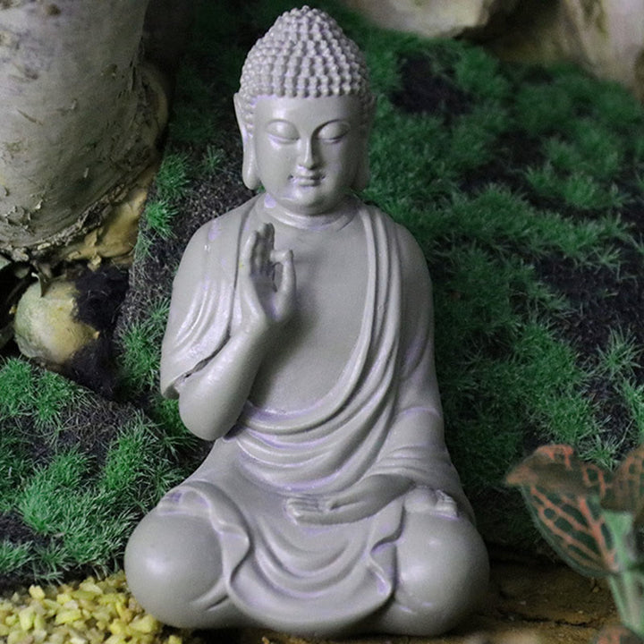 Estatua de Buddha Stones de Buda para meditación y oración, decoración de escritorio para el hogar y la compasión - image 9