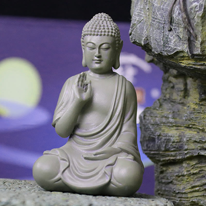 Estatua de Buddha Stones de Buda para meditación y oración, decoración de escritorio para el hogar y la compasión - image 8