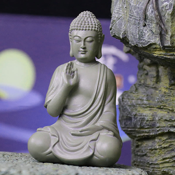 Estatua de Buddha Stones de Buda para meditación y oración, decoración de escritorio para el hogar y la compasión - image 8