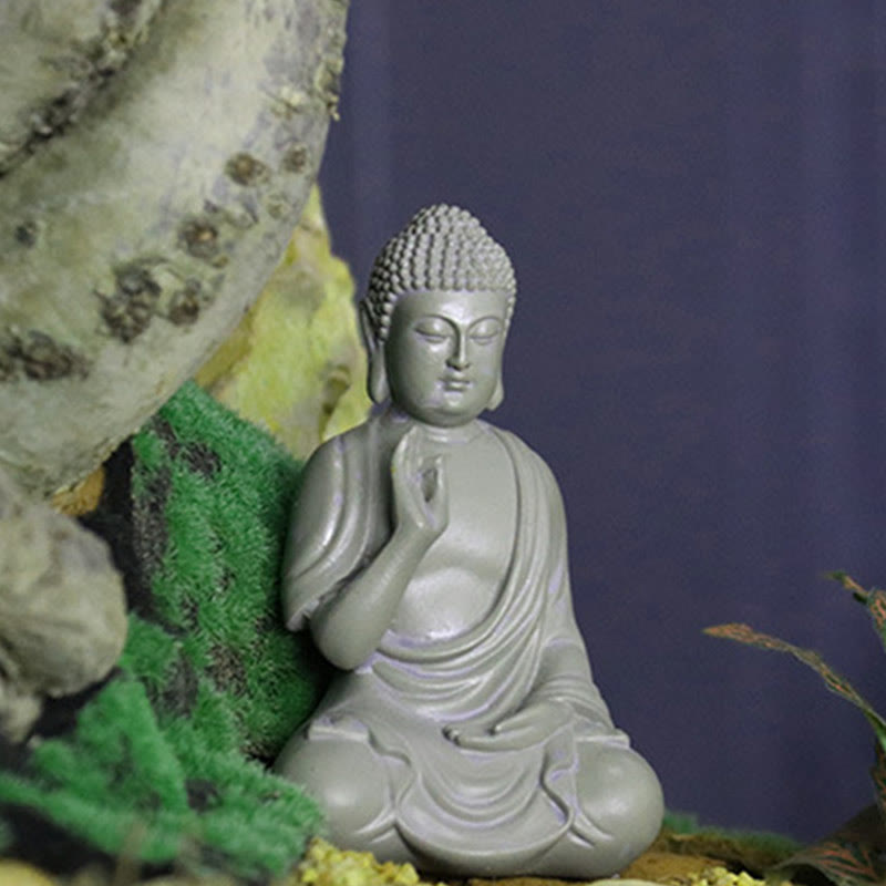 Estatua de Buddha Stones de Buda para meditación y oración, decoración de escritorio para el hogar y la compasión - image 14