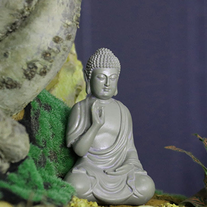 Estatua de Buddha Stones de Buda para meditación y oración, decoración de escritorio para el hogar y la compasión - image 14