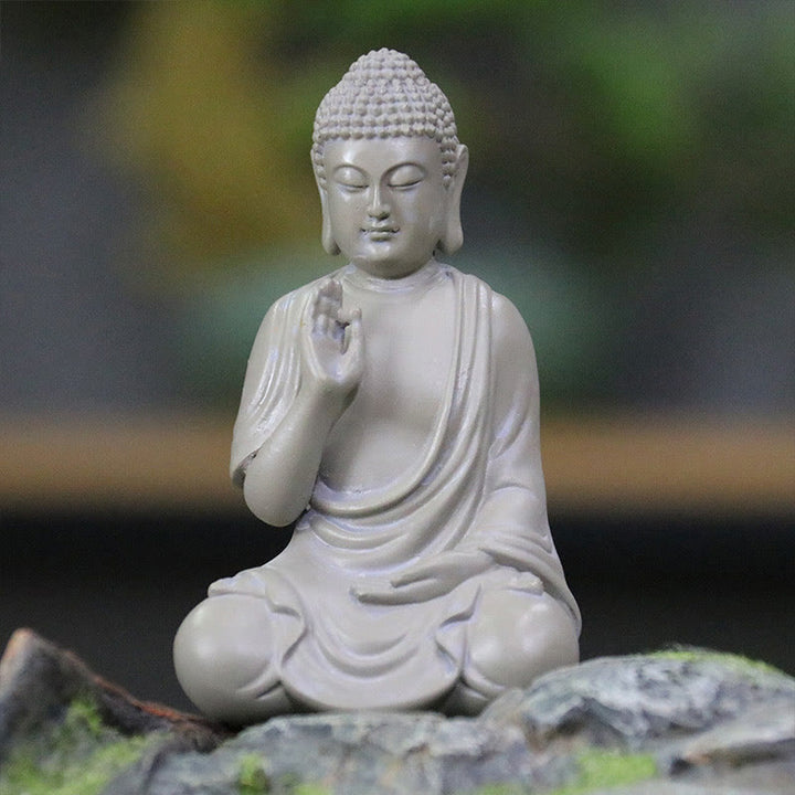 Estatua de Buddha Stones de Buda para meditación y oración, decoración de escritorio para el hogar y la compasión - image 13
