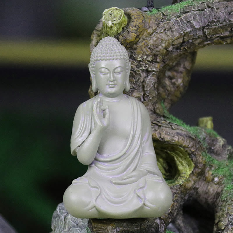 Estatua de Buddha Stones de Buda para meditación y oración, decoración de escritorio para el hogar y la compasión - image 10