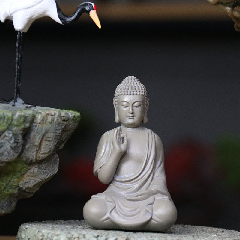 Estatua de Buddha Stones de Buda para meditación y oración, decoración de escritorio para el hogar y la compasión - image 15
