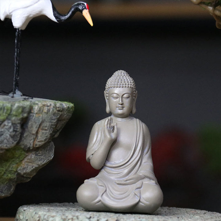 Estatua de Buddha Stones de Buda para meditación y oración, decoración de escritorio para el hogar y la compasión - image 15