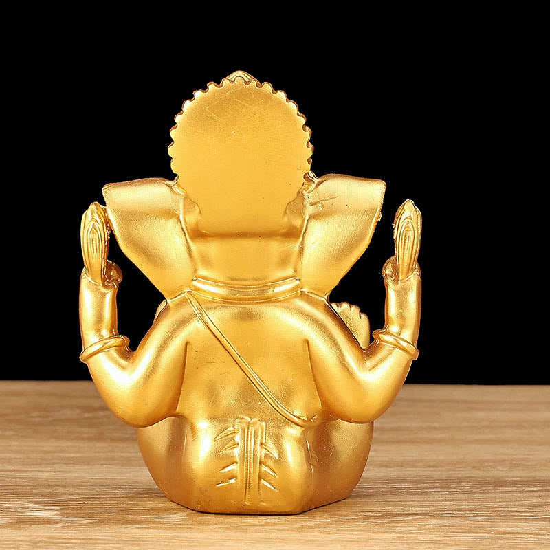 Estatua de elefante Ganesh Ganpati con Buddha Stones , transformación, decoración de resina para el hogar - image 6