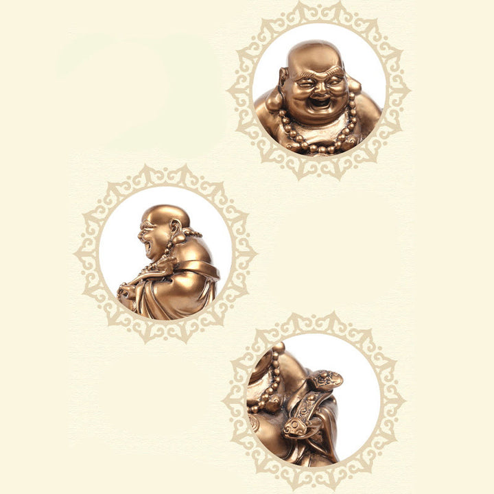 Estatua de resina con forma de rana y sapo que atrae la riqueza y monedas de cobre para decoración del hogar - image 19