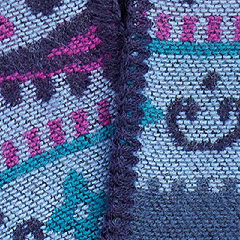 Chal cálido y suave con diseño de flores y rayas horizontales geométricas tibetanas con Buddha Stones para otoño e invierno - image 17