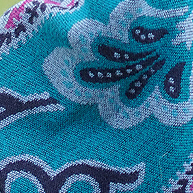 Chal cálido y suave con diseño de flores y rayas horizontales geométricas tibetanas con Buddha Stones para otoño e invierno - image 19