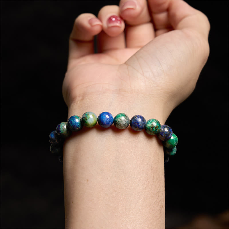 Pulsera Serenity de lapislázuli y lazurita con Buddha Stones - image 3