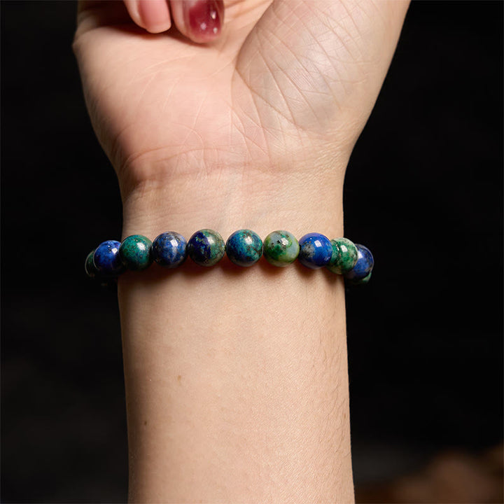 Pulsera Serenity de lapislázuli y lazurita con Buddha Stones - image 4