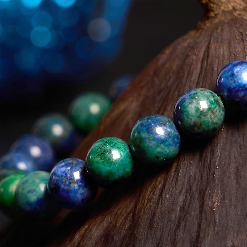 Pulsera Serenity de lapislázuli y lazurita con Buddha Stones - image 2