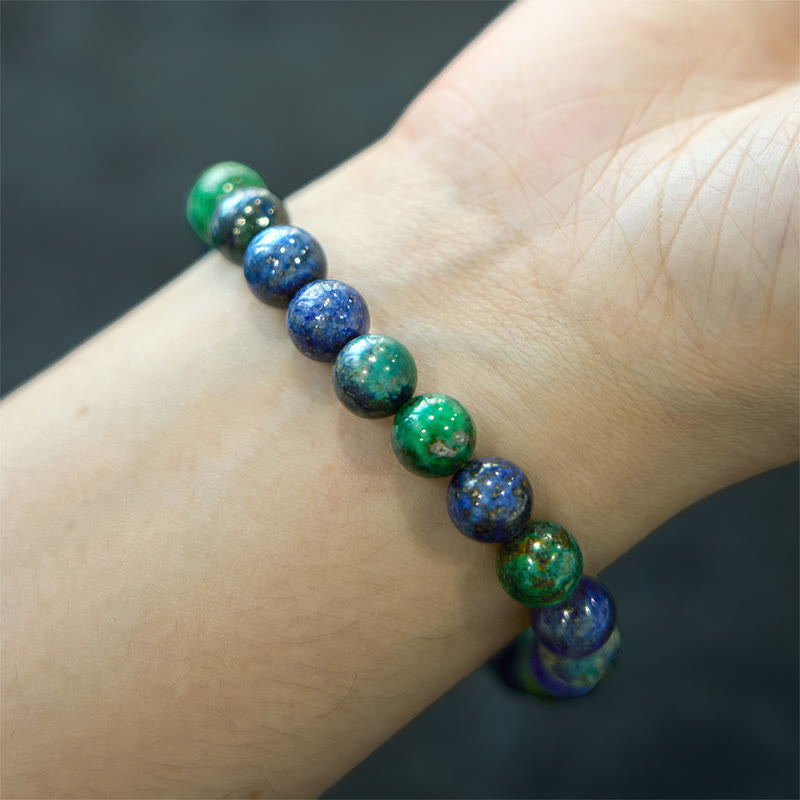 Pulsera Serenity de lapislázuli y lazurita con Buddha Stones - image 5