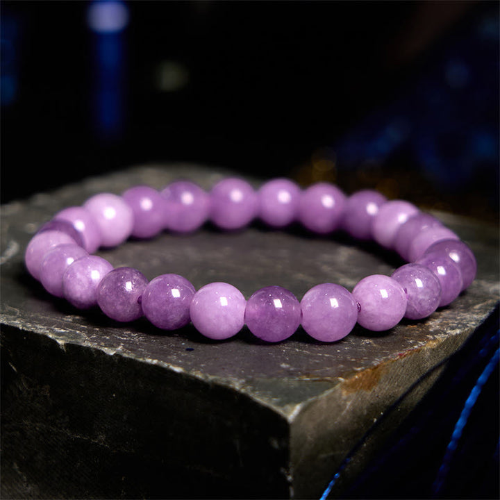 Pulsera de paz interior con Buddha Stones y lepidolita
