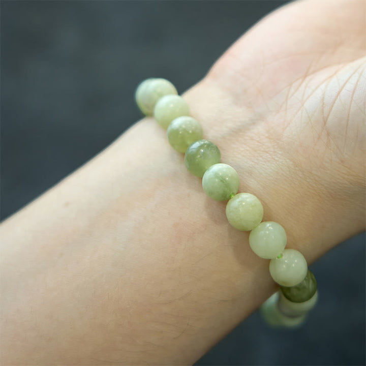 Pulsera de la abundancia de jade y Buddha Stones