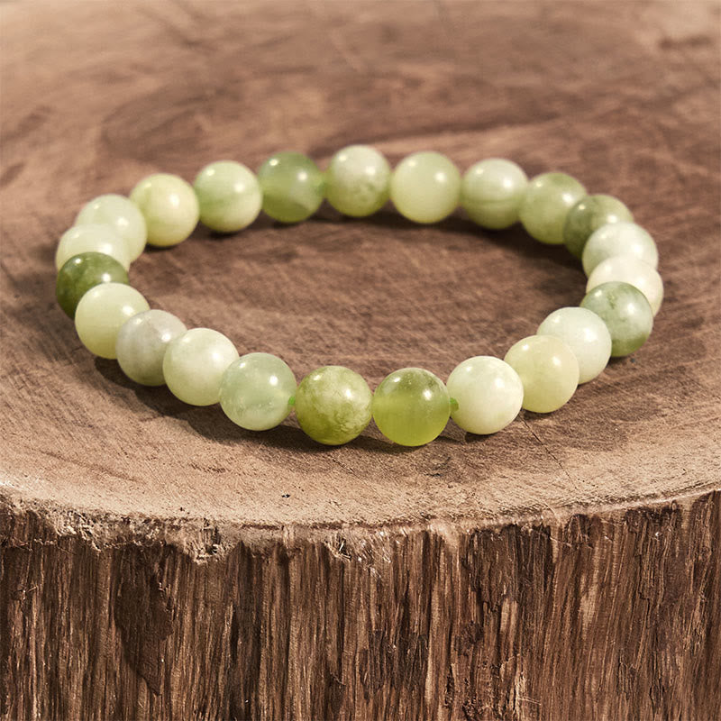 Pulsera de la abundancia de jade y Buddha Stones