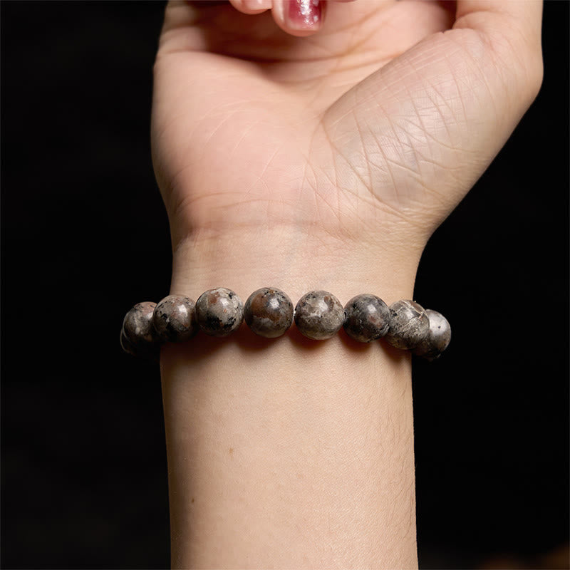 Pulsera creativa de yooperlita con Buddha Stones