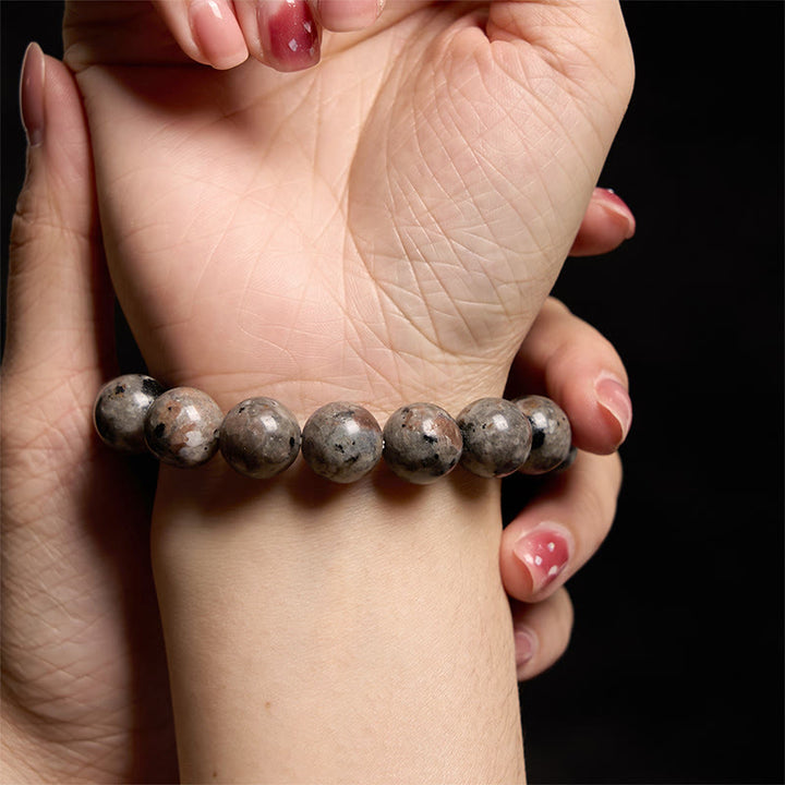 Pulsera creativa de yooperlita con Buddha Stones
