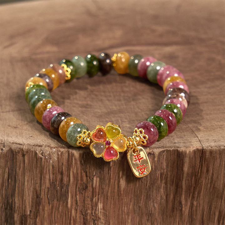 Pulsera de jade, turmalina y Buddha Stones con amor seguro y saludable - image 1