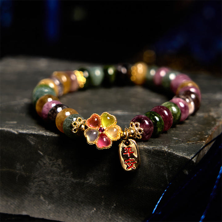 Pulsera de jade, turmalina y Buddha Stones con amor seguro y saludable - image 0