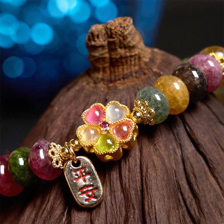 Pulsera de jade, turmalina y Buddha Stones con amor seguro y saludable - image 2