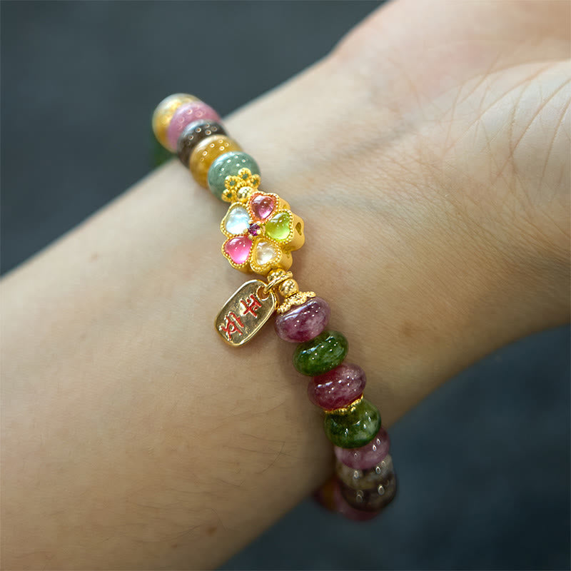 Pulsera de jade, turmalina y Buddha Stones con amor seguro y saludable - image 5