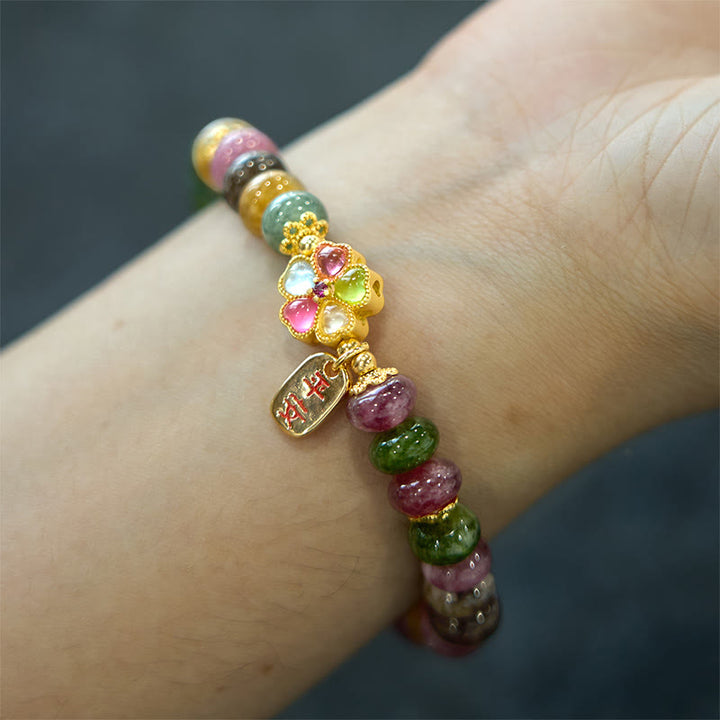 Pulsera de jade, turmalina y Buddha Stones con amor seguro y saludable - image 5