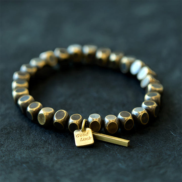 Pulsera de cobre con Buddha Stones para la buena suerte y la riqueza