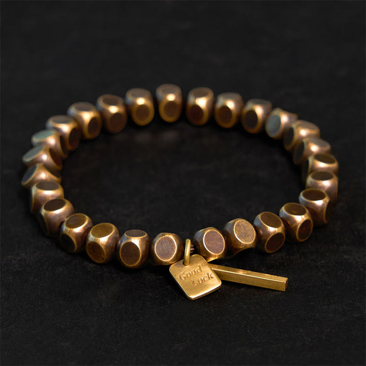 Pulsera de cobre con Buddha Stones para la buena suerte y la riqueza