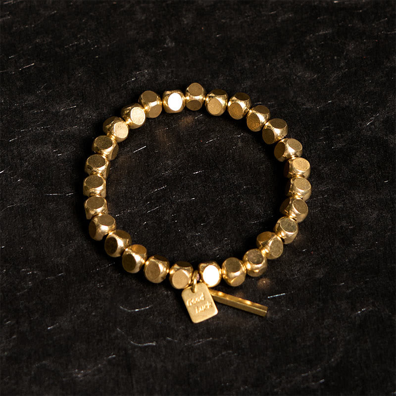 Pulsera de cobre con Buddha Stones para la buena suerte y la riqueza