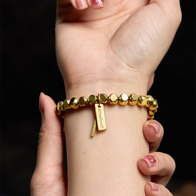 Pulsera de cobre con Buddha Stones para sanación - image 5