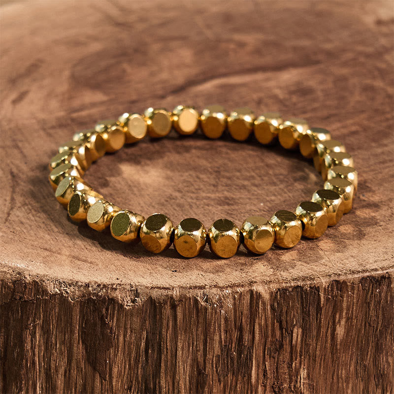 Pulsera curativa de cobre con Buddha Stones para la buena suerte