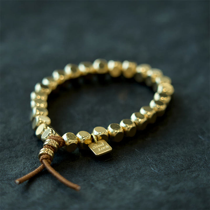 Pulsera de la suerte con Buddha Stones , latón y cobre para el autocuidado - image 10