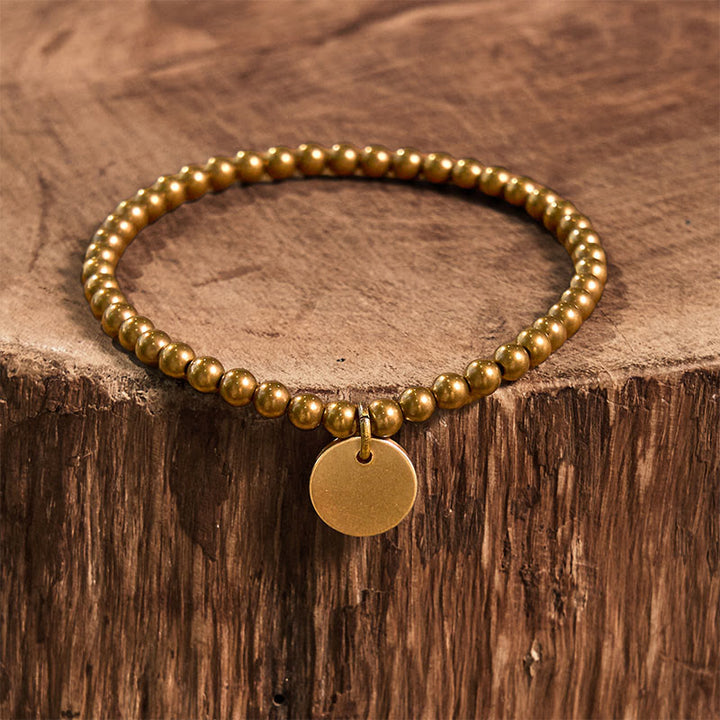 Pulsera de equilibrio de latón y cobre con Buddha Stones Amekaji - image 9